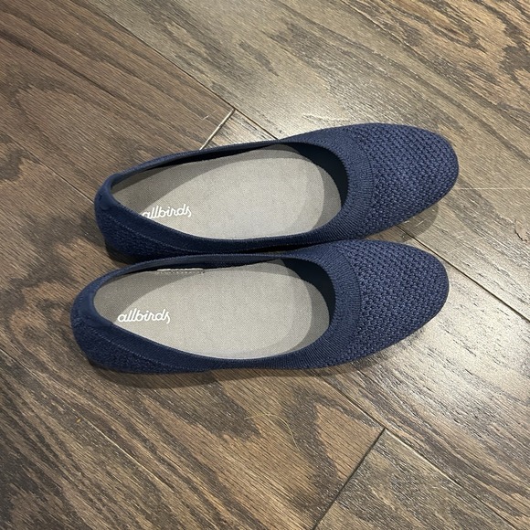 ALLBIRDS Tree Breezers TB Womens Ballet Knit Flats Hazy Indigo Sz 8.5 - Picture 2 of 5
